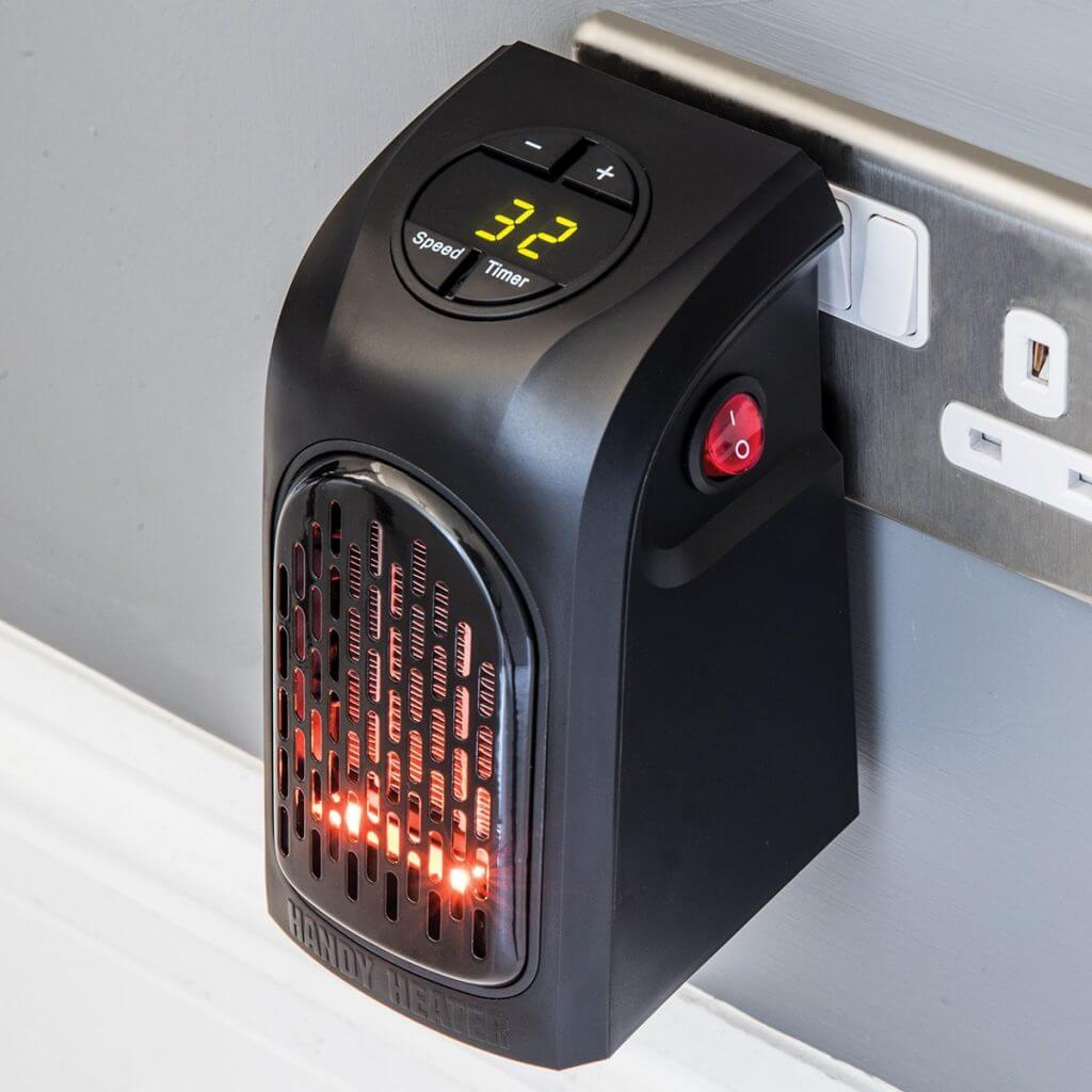 A black heater as one of gift ideas for christmas or birthday